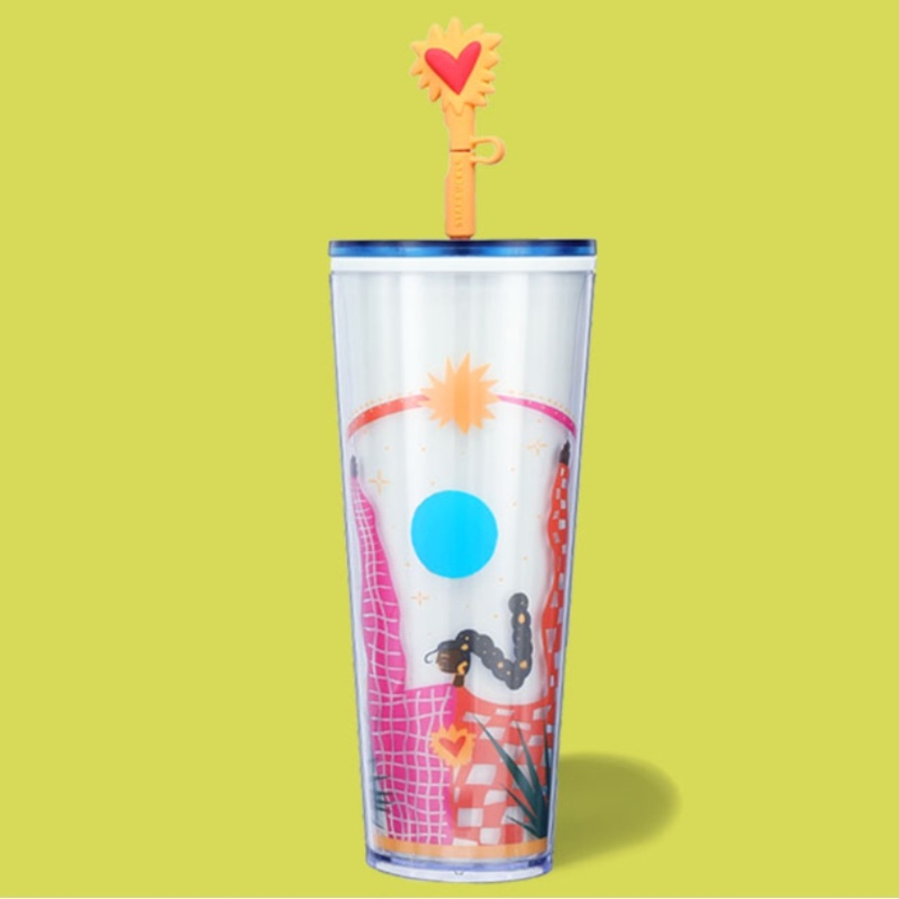 ‘Manuela Heart’ Manuela Guillén Cold Starbucks Cup Venti Tumbler NWT
